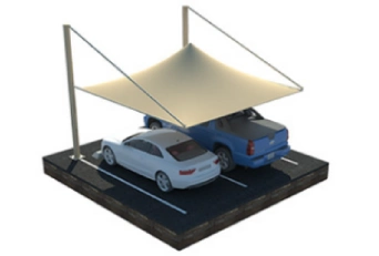 Conical parking shades UAE